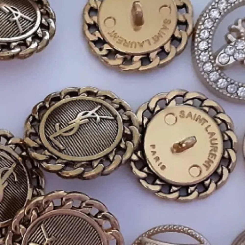 LAST TWO!! Yves Saint Laurent Buttons